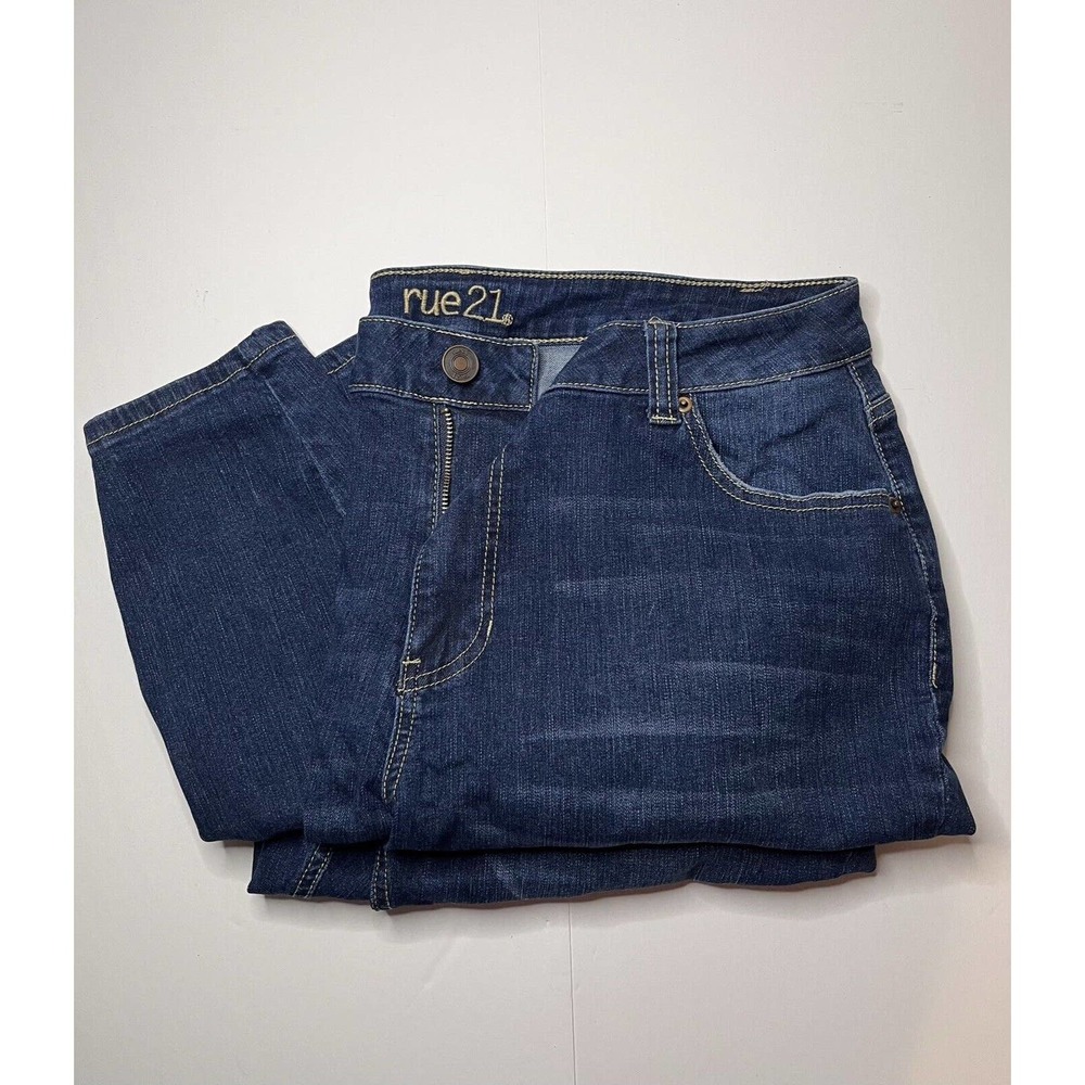 Rue21 Dark Denim Blue Jeans, 18S, High-Rise Jeggings, Gently Used